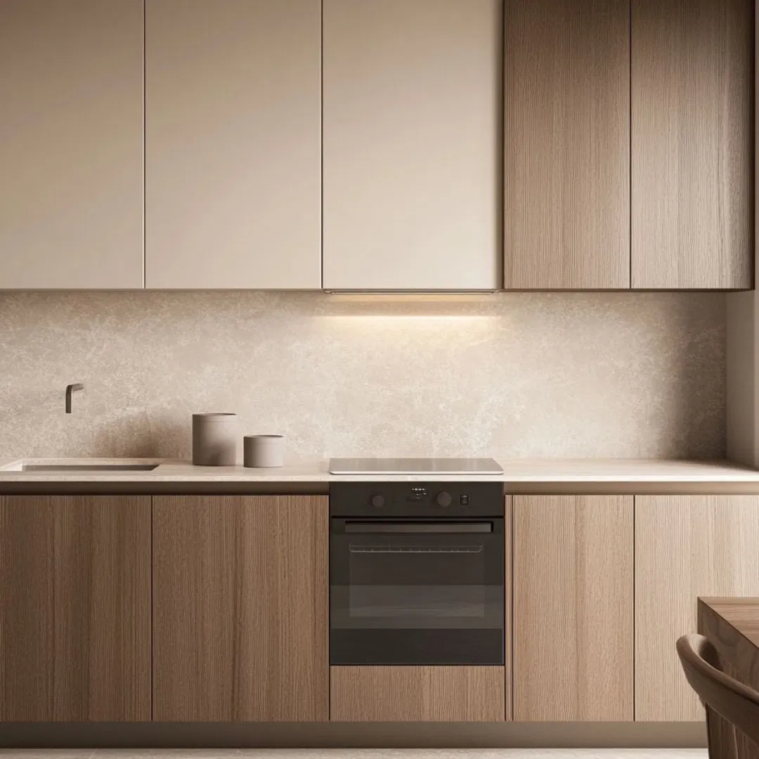 Armário Alto Cbmmart Estilo Shaker Mobiliário de Cozinha em MDF com Serviço de Design Gratuito
