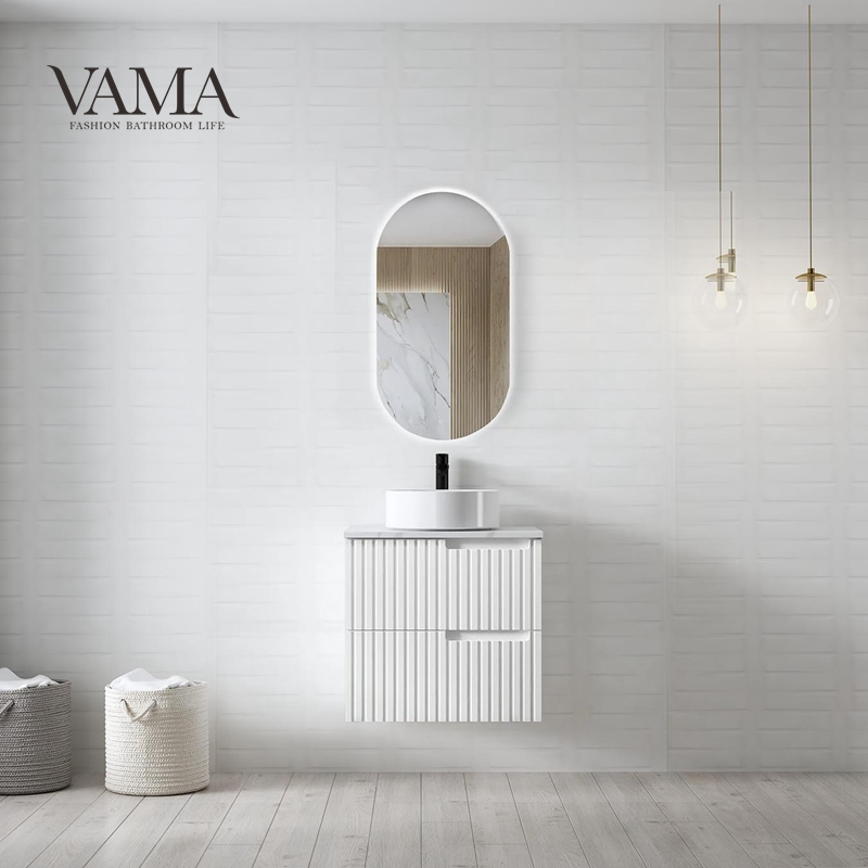 Armário de Banheiro Flutuante Montado na Parede com Design Moderno e Elegante Vama Nt28002-120