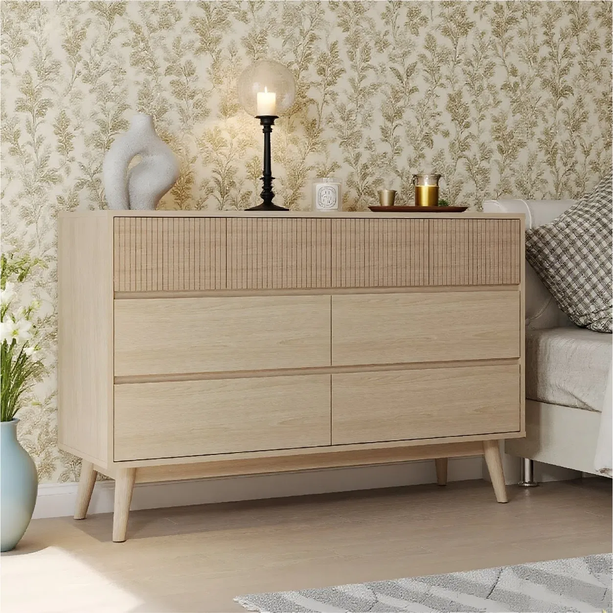 Móveis de Madeira Personalizados Design de Exibição de Luxo Atacado Armários de Armazenamento Altos em Laminado de Madeira Moderna