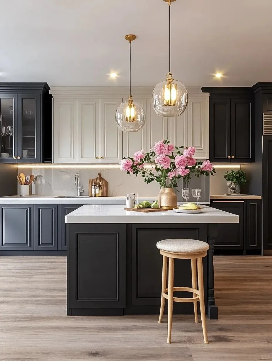 Design de Cozinha Moderna Armários de Cozinha Modular em Carvalho Móveis de Madeira para Casa