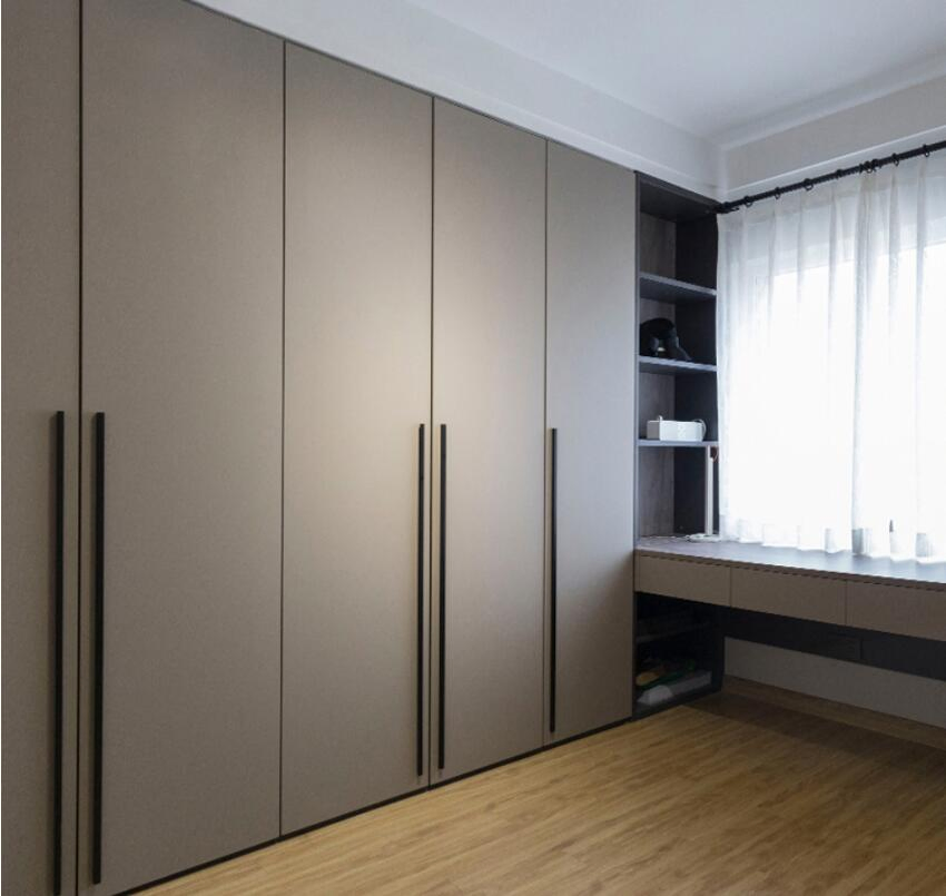 Guarda-roupa de Laca Brilhante Branca, Armário Fitted, Mobiliário de Quarto para Armazenamento