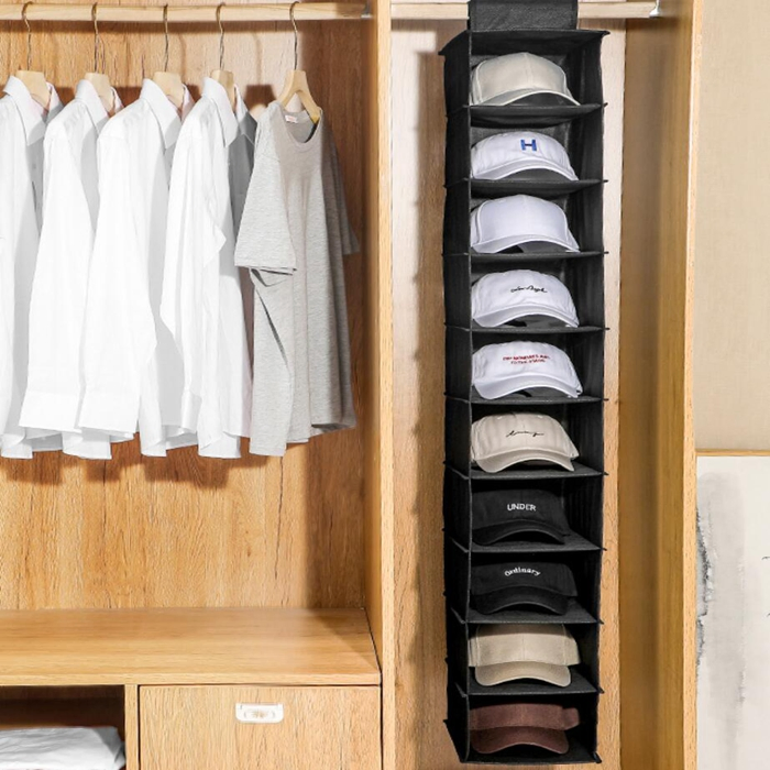 Organizador de Closet Multifuncional com Protetor de Poeira para Chapéus, Toalhas, Sapatos e Brinquedos