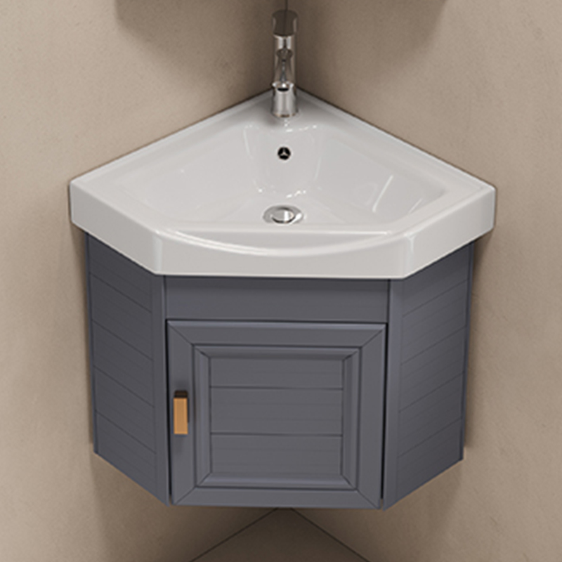 Novo Armário de Banheiro Pequeno com Design Simples no Canto com Espelho Yp06-42g