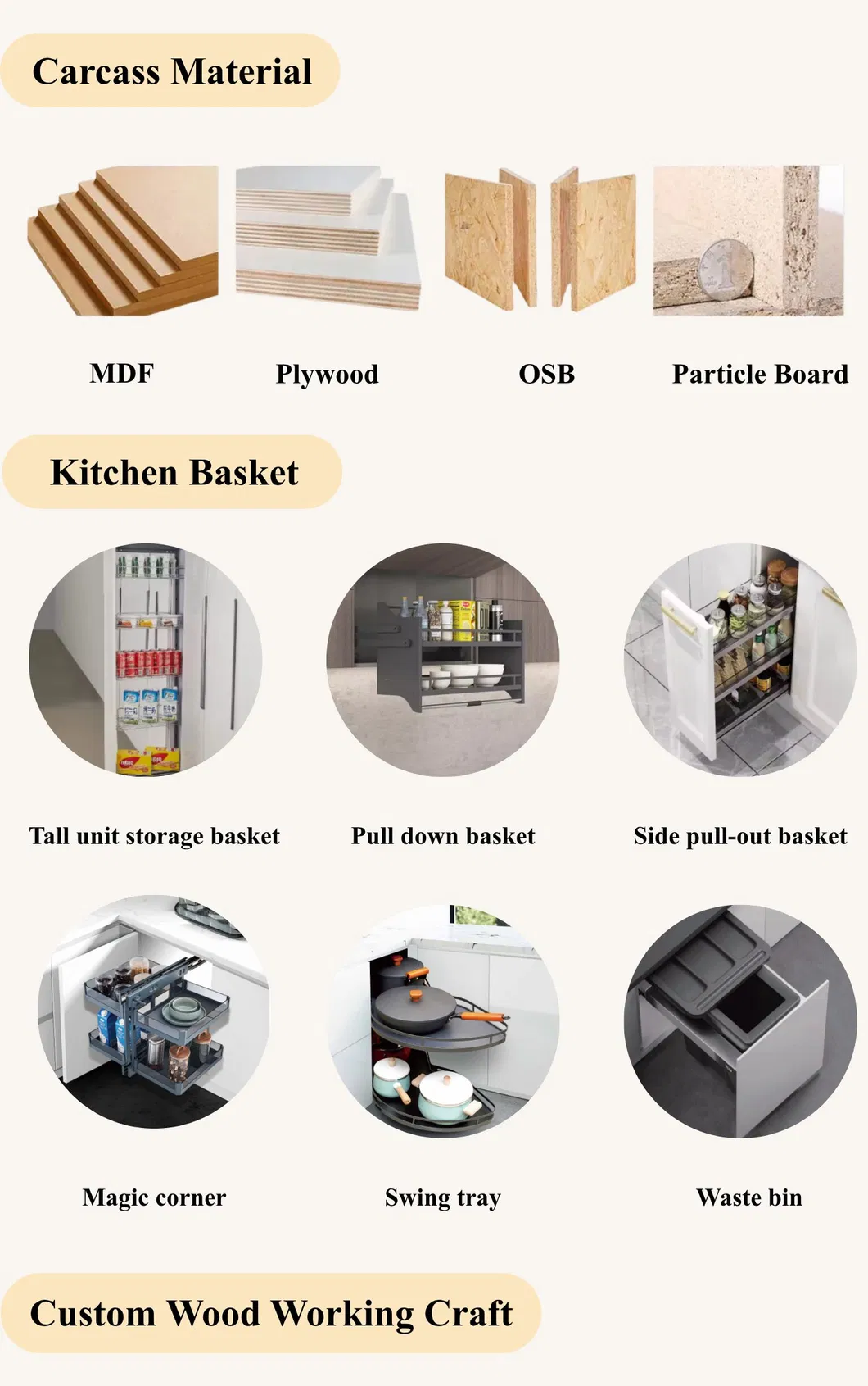 Design Novo Personalizado Moderno Alto Brilho Slim Alto Uni Superior Canto Estreito Branco Shaker Esculpido Madeira Sólida Escura Rta Lacquer Modular/MDF/PVC/Melamina Armário de Cozinha