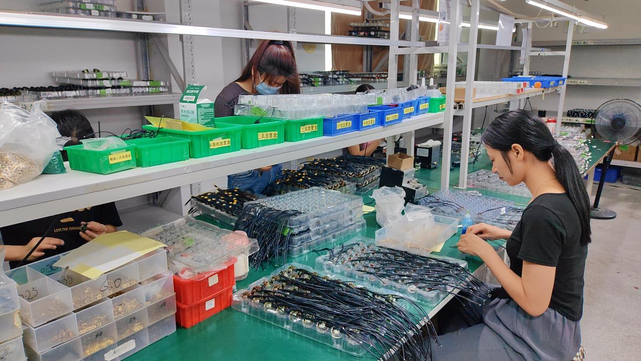 General assembly of DC motors on production line