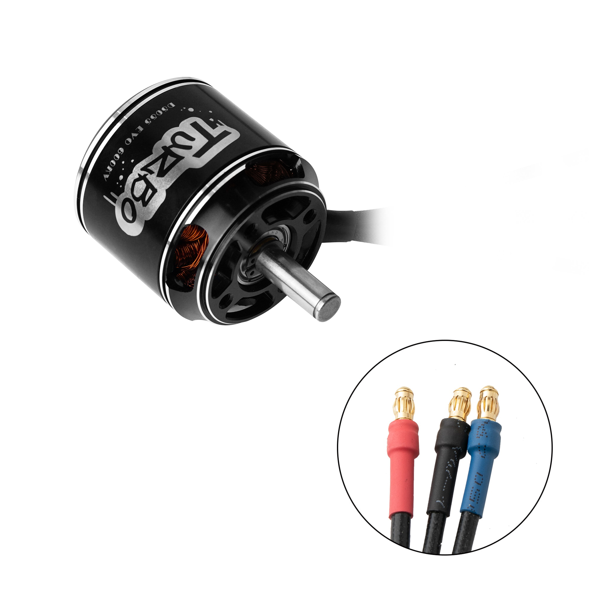 Flashhobby D5055EVO 3-6S 12N14P 8610g Pull Shaft 8mm Brushless DC Fixed Wing Motor for RC Helicopter/Airplane Robotic Arm