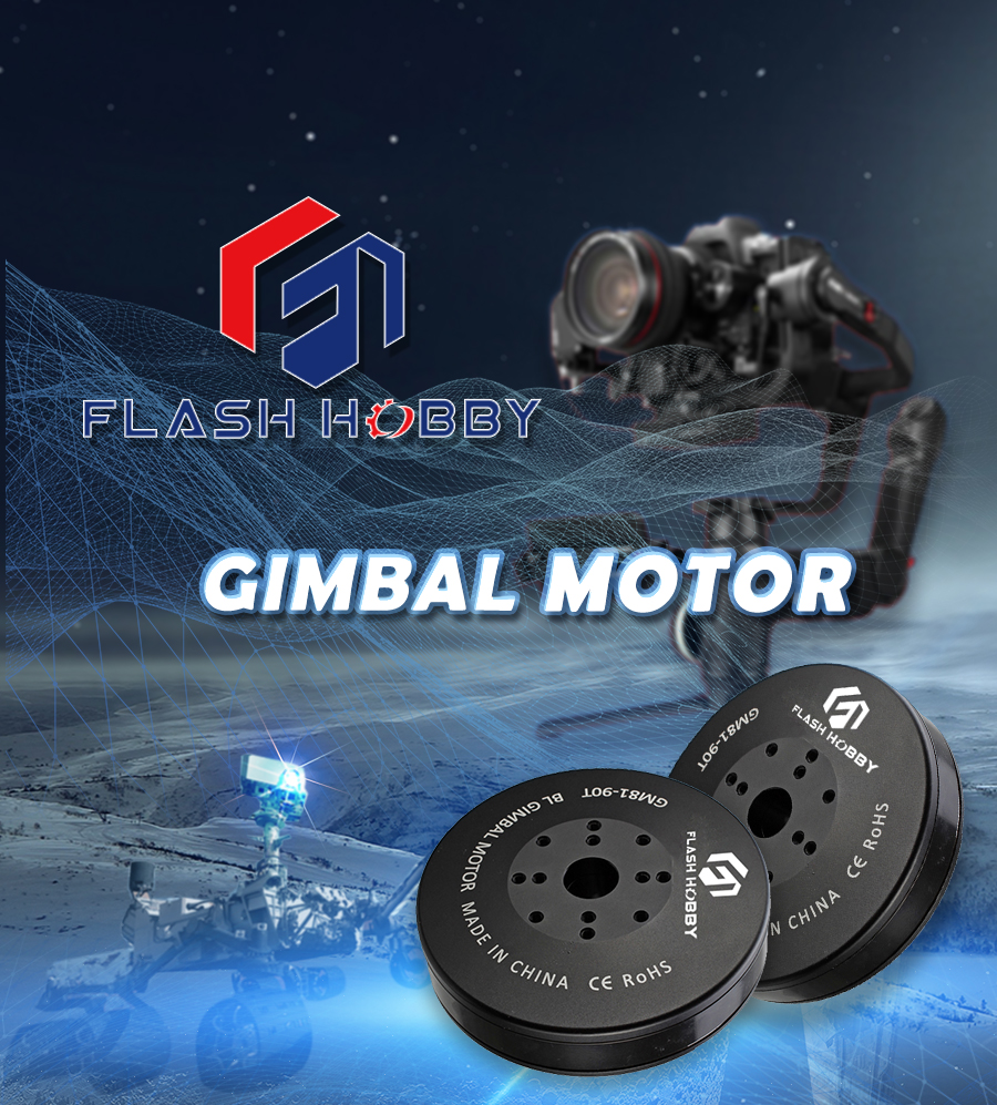 Flashhobby GM81-90T DC Brushless Gimbal Motor 42Poles 36Slots 169RPM RED Camera Stabilizer RC Baby Carriage Boat/Fan Use