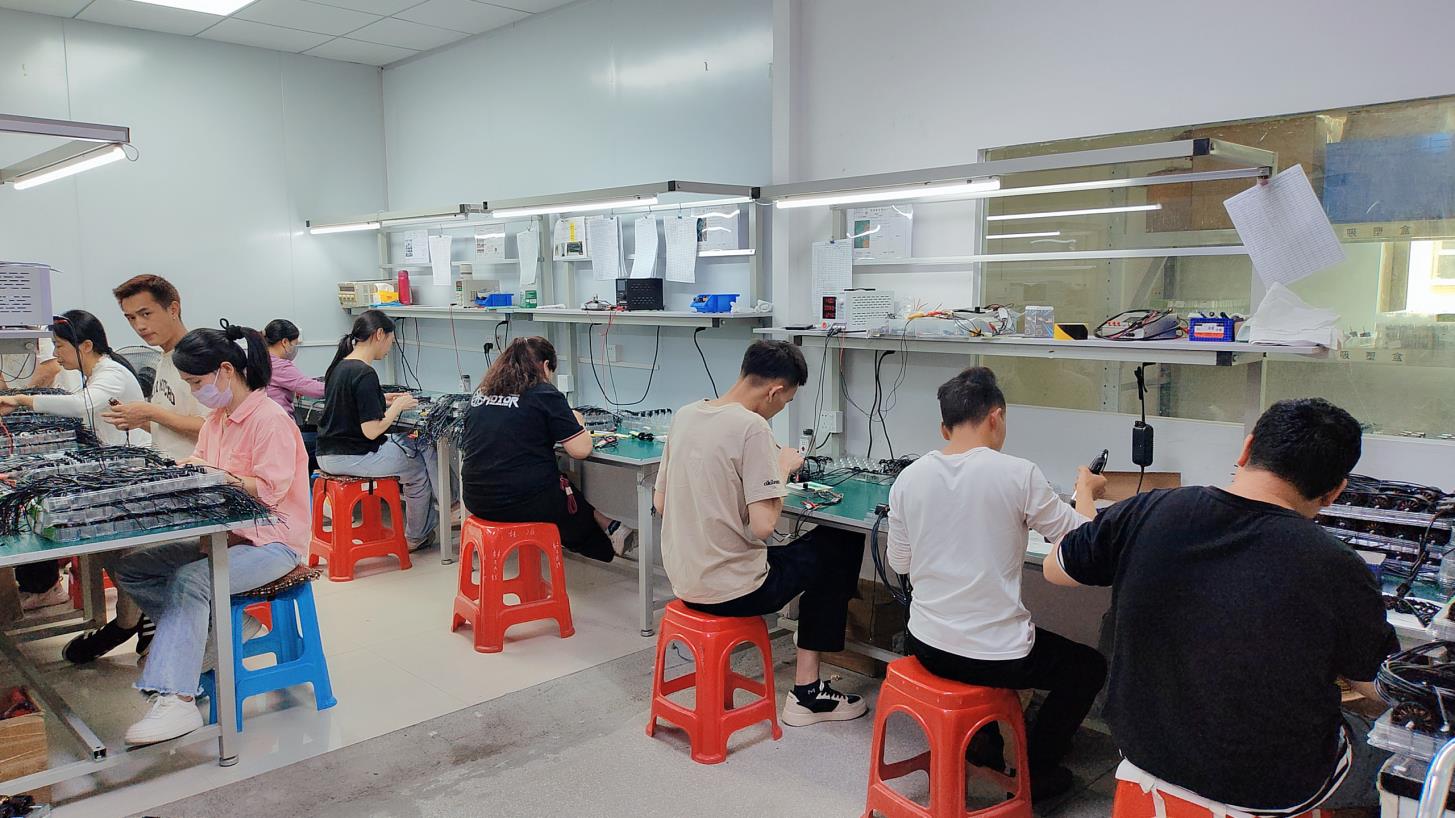 Final inspection of finished DC motors before shipment