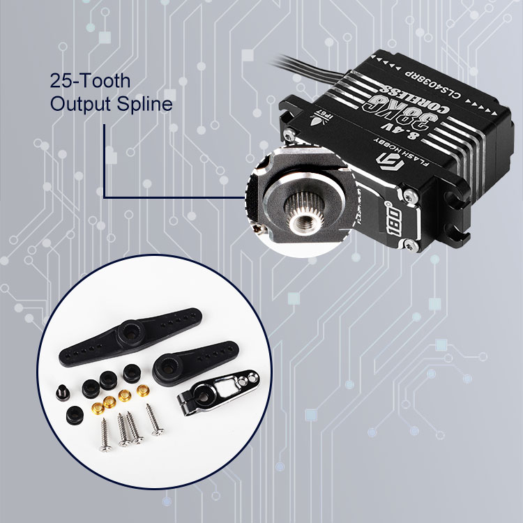OEM/ODM Support CLS4038RP Digital Programmable Brushless Coreless Servo 38KG Super Torque 0.09s Speed 8.4V Home Appliance Fan