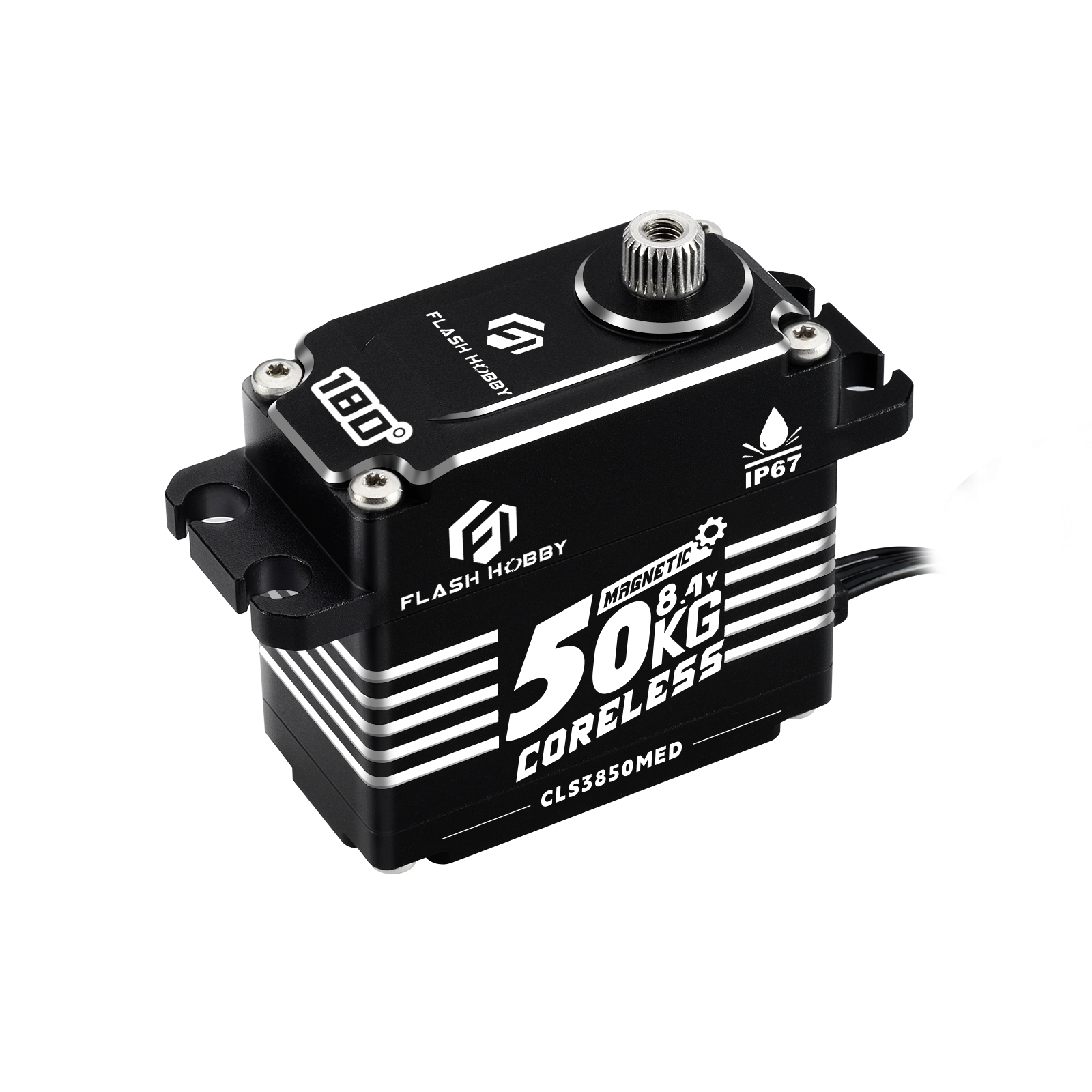 Flashhobby CLS3850MED 50KG High Torque 0.11Sec Steel Gear Waterproof Brushless Programmable Coreless Motor Home Appliance Fan