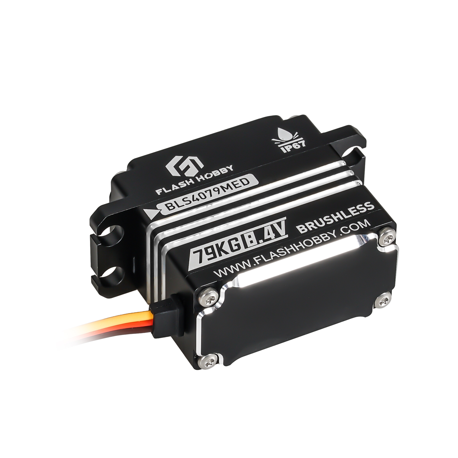 Flashhobby BLS4079MED 79kg Digital High Torque IP67 Waterproof Brushless Motor for Robot RC Car Boat Fan Electric Bicycle