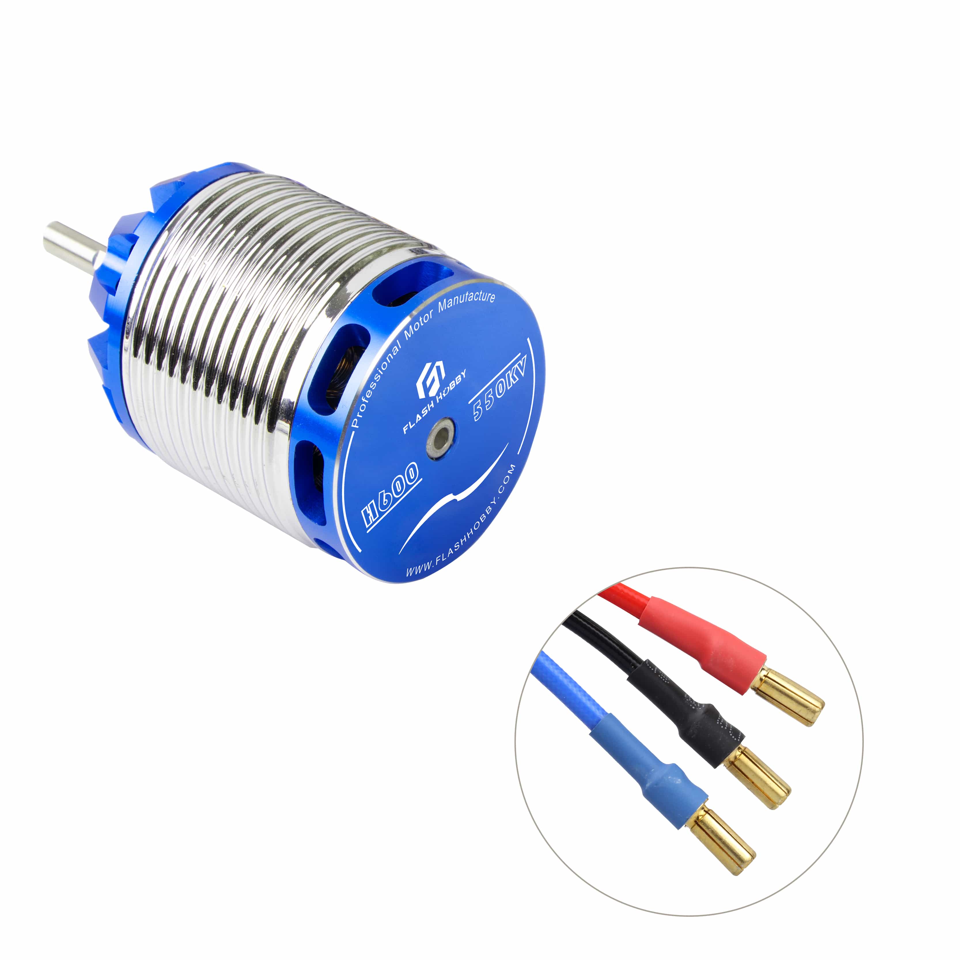 Flashhobby H600 550KV 3-12S 3000W Brushless Helicopter Motor for RC Helicopter Electric Bicycle Home Appliance Boat Fan-OEM/ODM