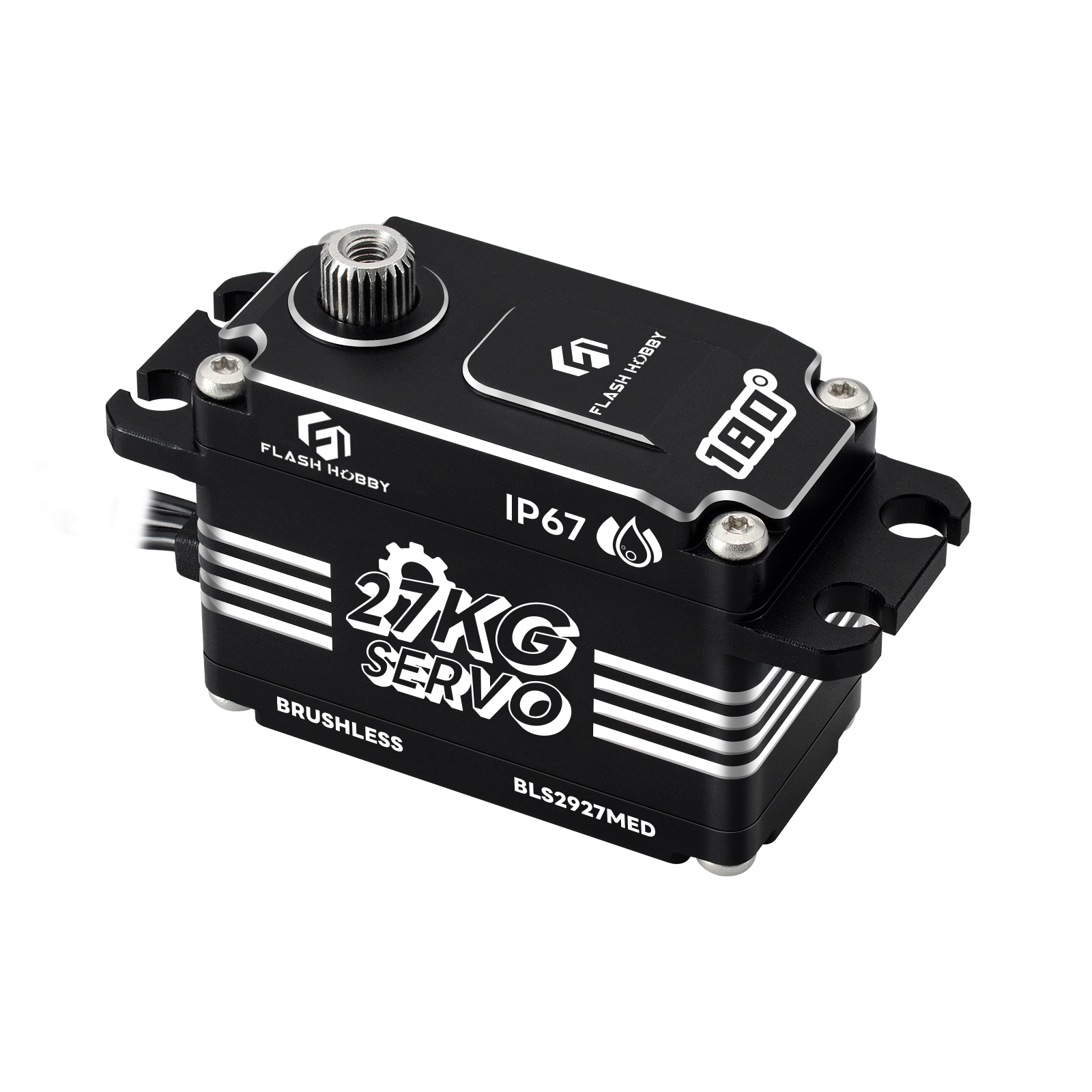 Flashhobby BLS2927MED 27kg Brushless DC Servo Motor IP67 Waterproof Smart Home Use DC6.0-8.4V -20C~+70C
