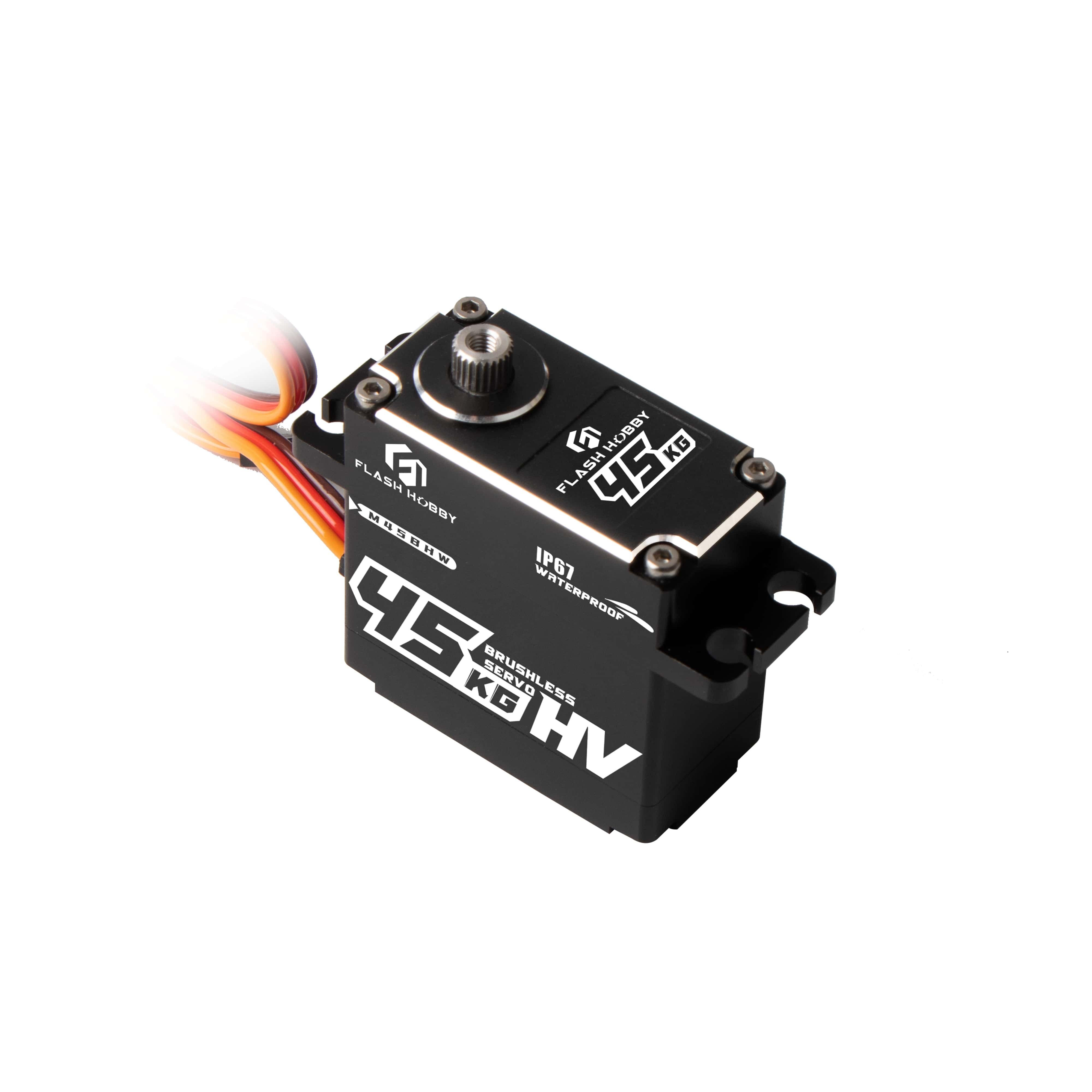 Flashhobby M45BHW High Torque Waterproof Micro Servo Brushless Motor RC Plane Fixed Wing Aircraft Robot Helicopter Fan Boat