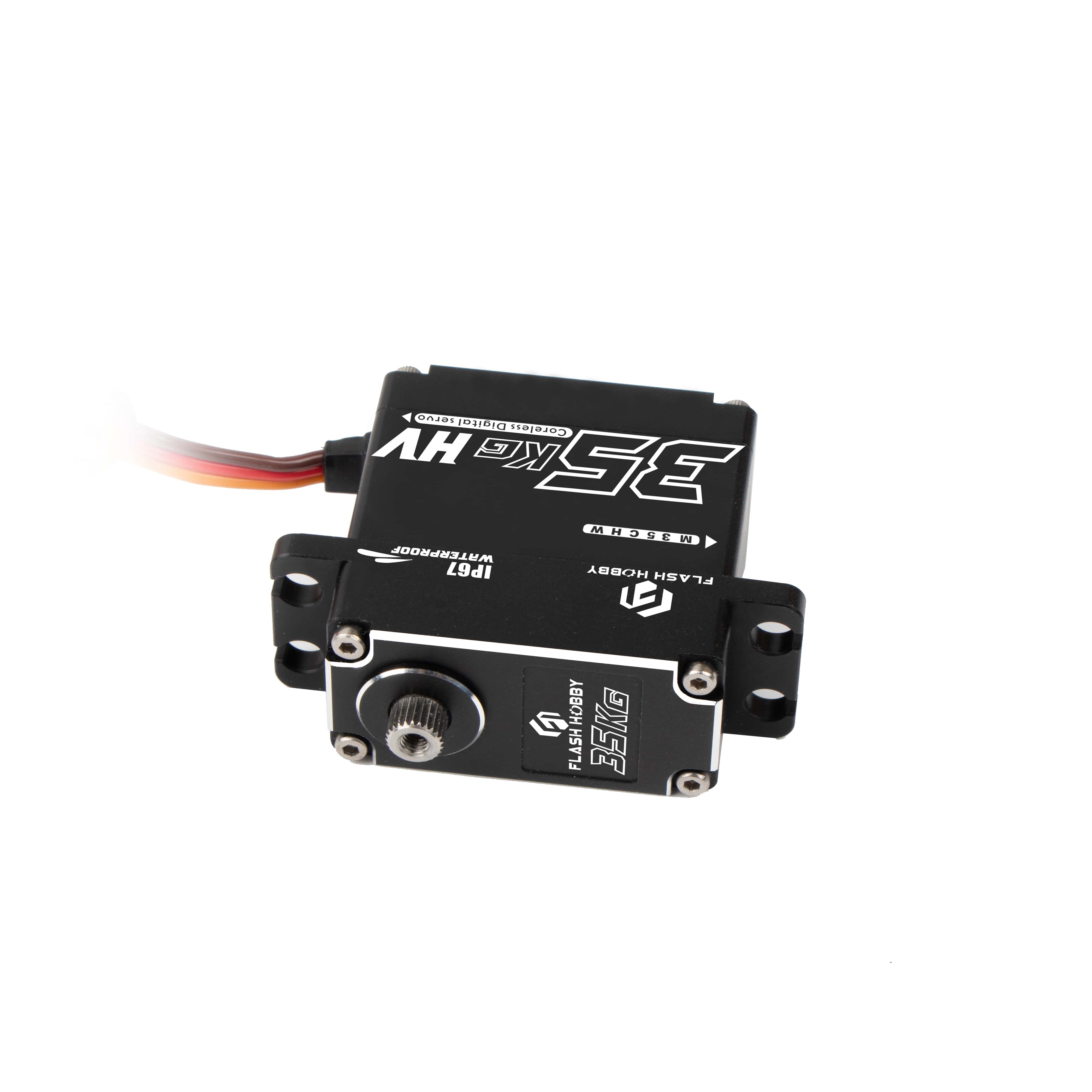 Flash Hobby M35CHW Brushless Coreless Motor Servo 35kg Torque Waterproof 6.0V-8.4V for RC Car Crawler