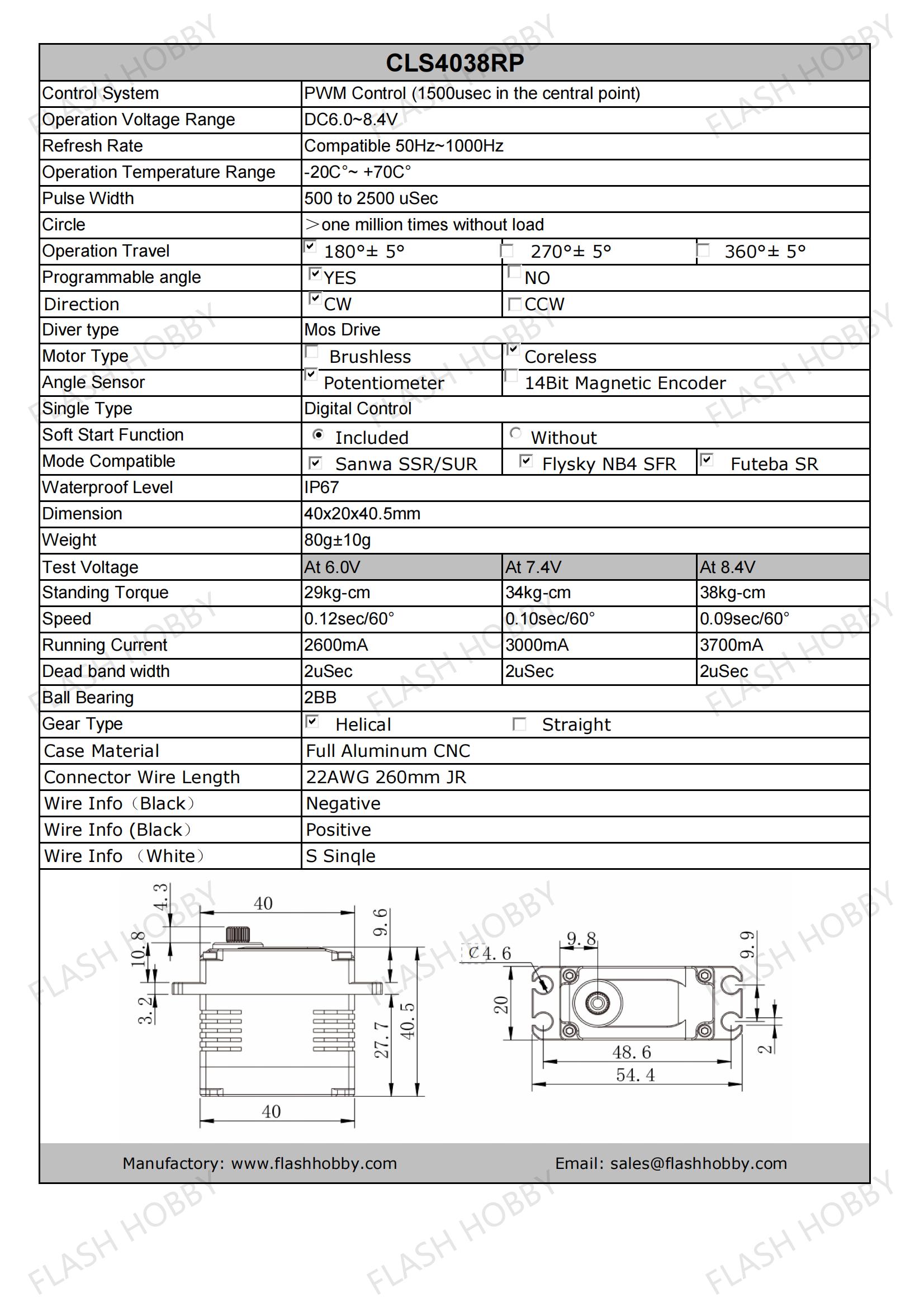 Waterproof Servo IP67