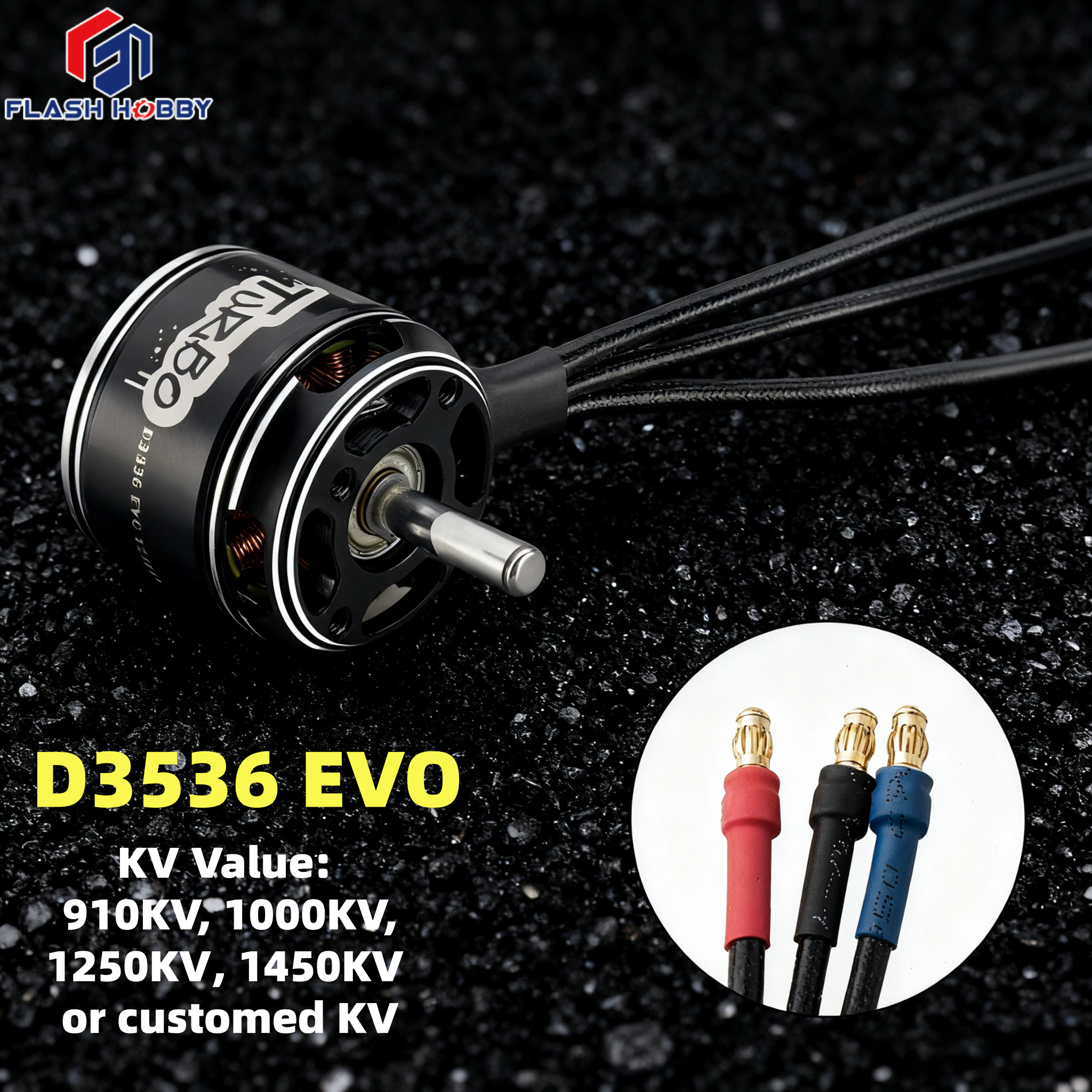 Flashhobby D3536EVO 14P12N High Torque Fixed Wing RC Brushless Motor Aircraft Multicopters Plane Helicopter OEM Home Appliance