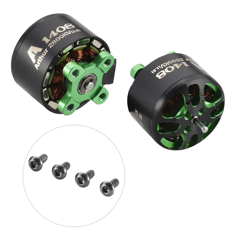 Flashhoby 1408(1.5) 3650KV Outrunner Brushless Motor High Torque Motor for FPV Racing Drone Airplane Brushless Motor