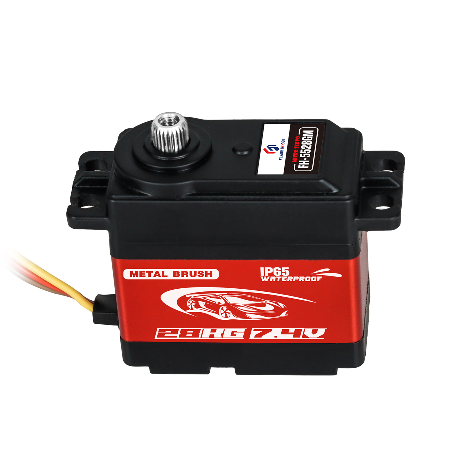 FLASH HOBBY FH-5528MG 28KG HIGH TORQUE IP65 WATERPROOF DIGITAL IRON-CORE SERVO for RC ROBOT