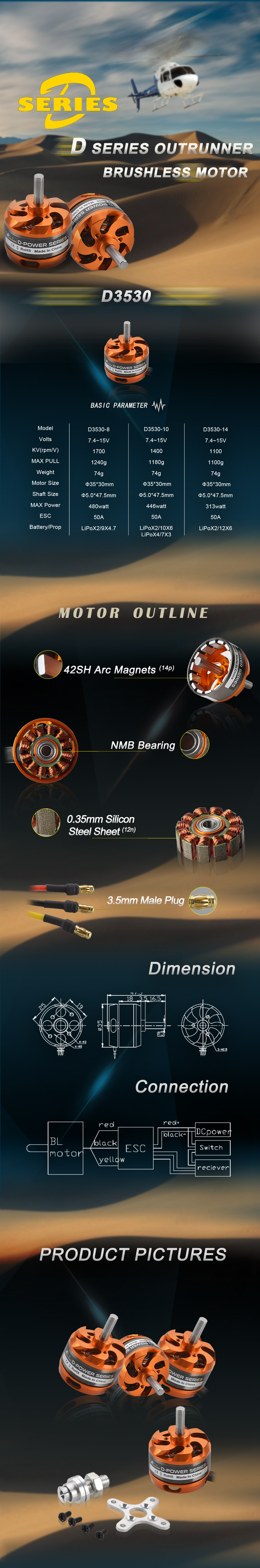 D3530 Brushless Motor