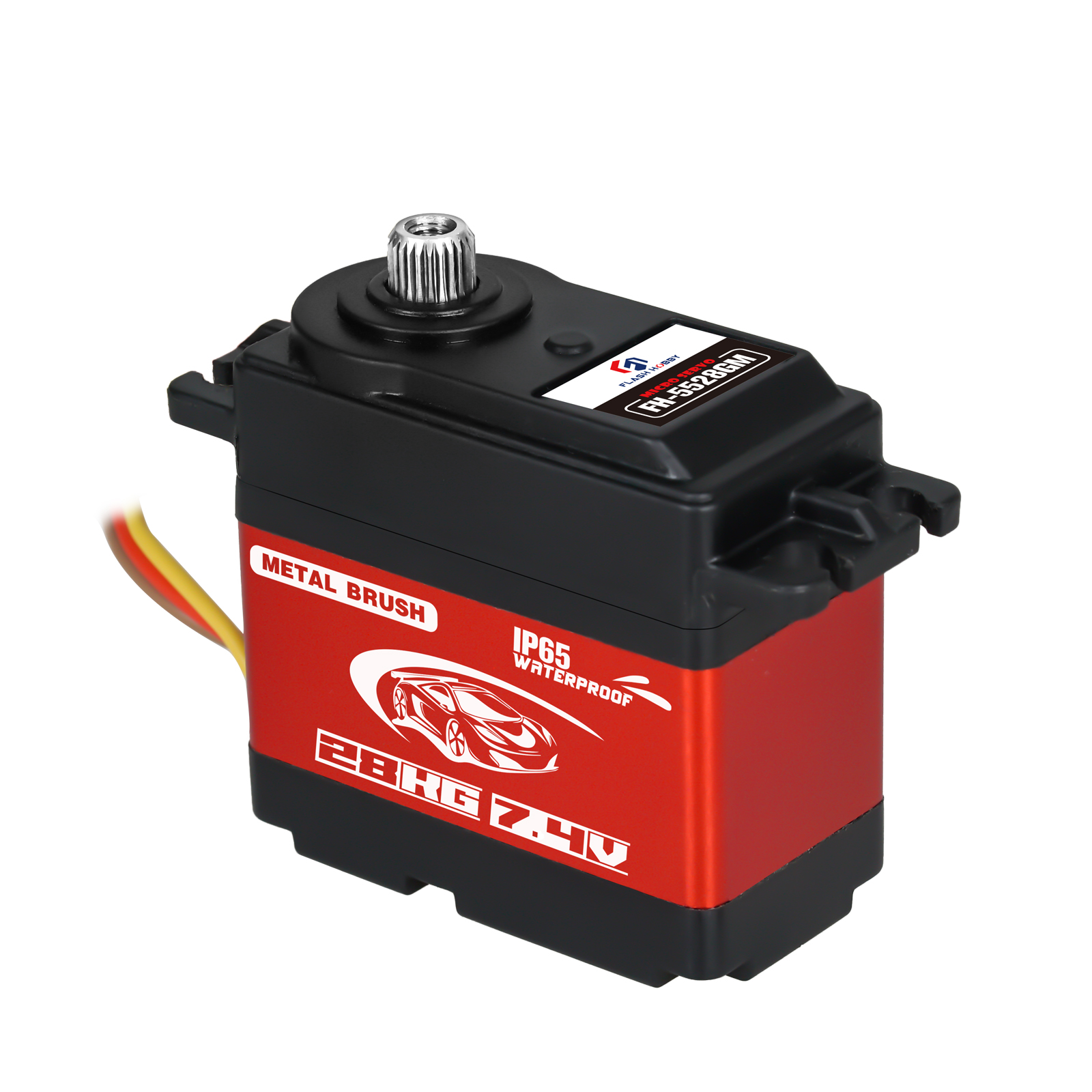 FLASH HOBBY FH-5528MG 28KG HIGH TORQUE IP65 WATERPROOF DIGITAL IRON-CORE SERVO for RC ROBOT