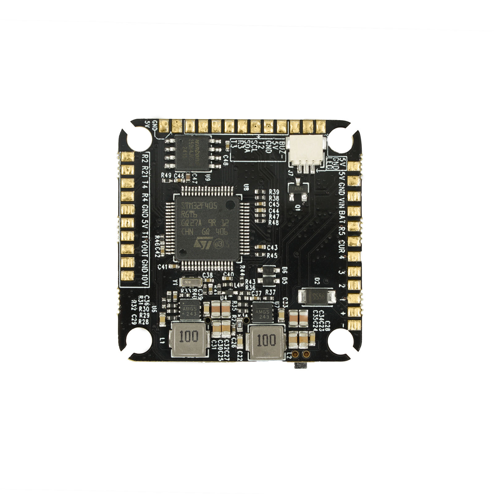 Flashhobby F405 60A V2 Flight Controller ESC+FC 4in1 ESC Stack BLHeliS 32-bit for FPV Drone Freestyle Plug-in Port 30.5mm DIY