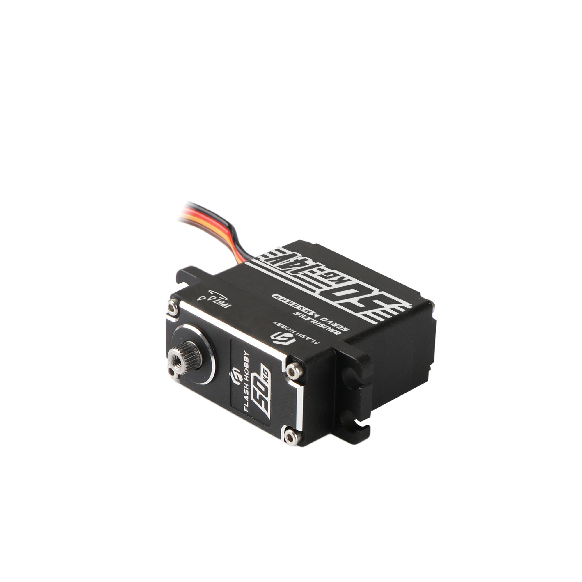 Flashhobby M50BHW Brushless Micro Coreless Waterproof Servo Motor Metal Gear IE4 Efficiency for Car Robot Boat Applications