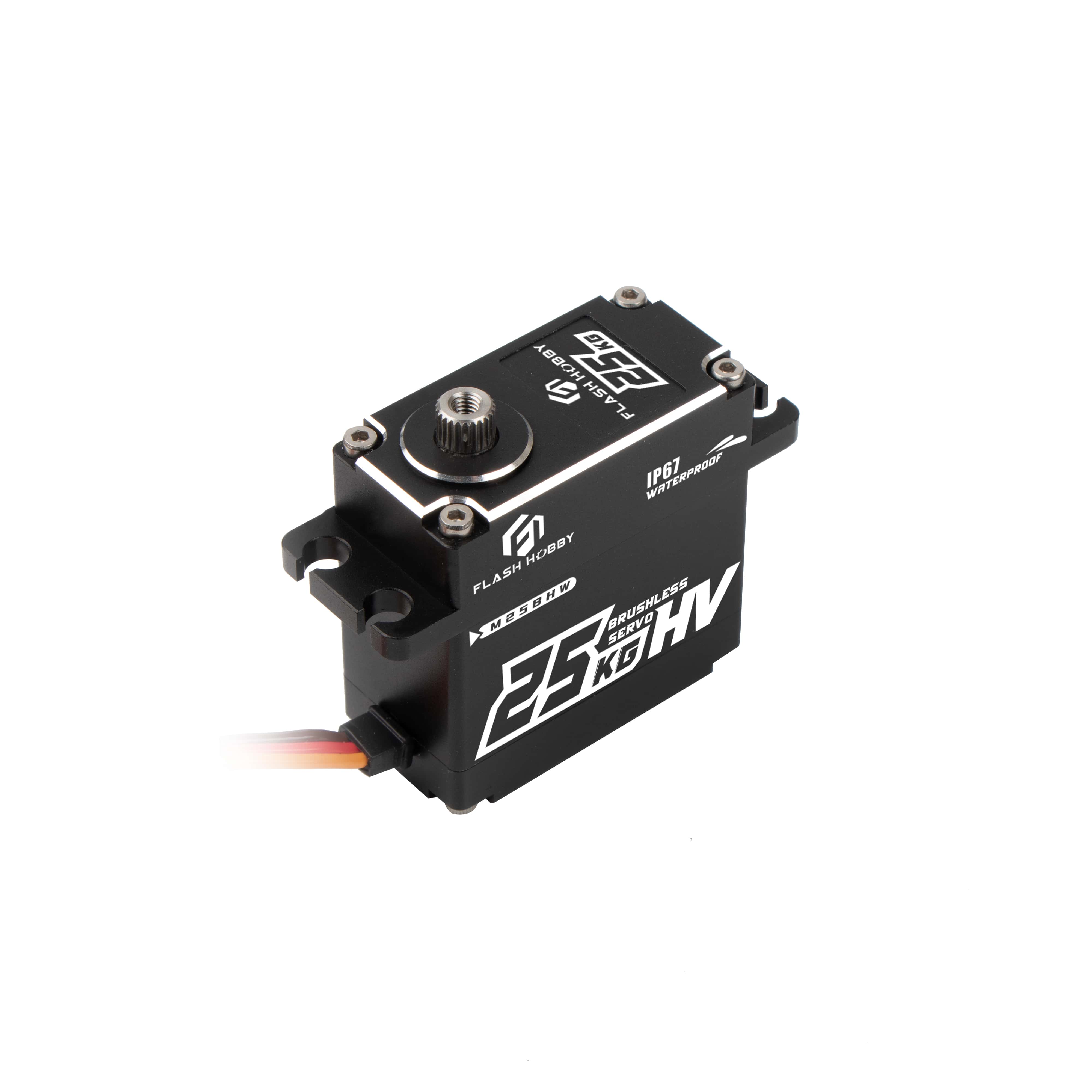 Flashhobby 25KG Torque M25BHW Permanent Magnet Waterproof Full Metal Gear Digital Brushless Servo Motor Home Appliance Fan Boat