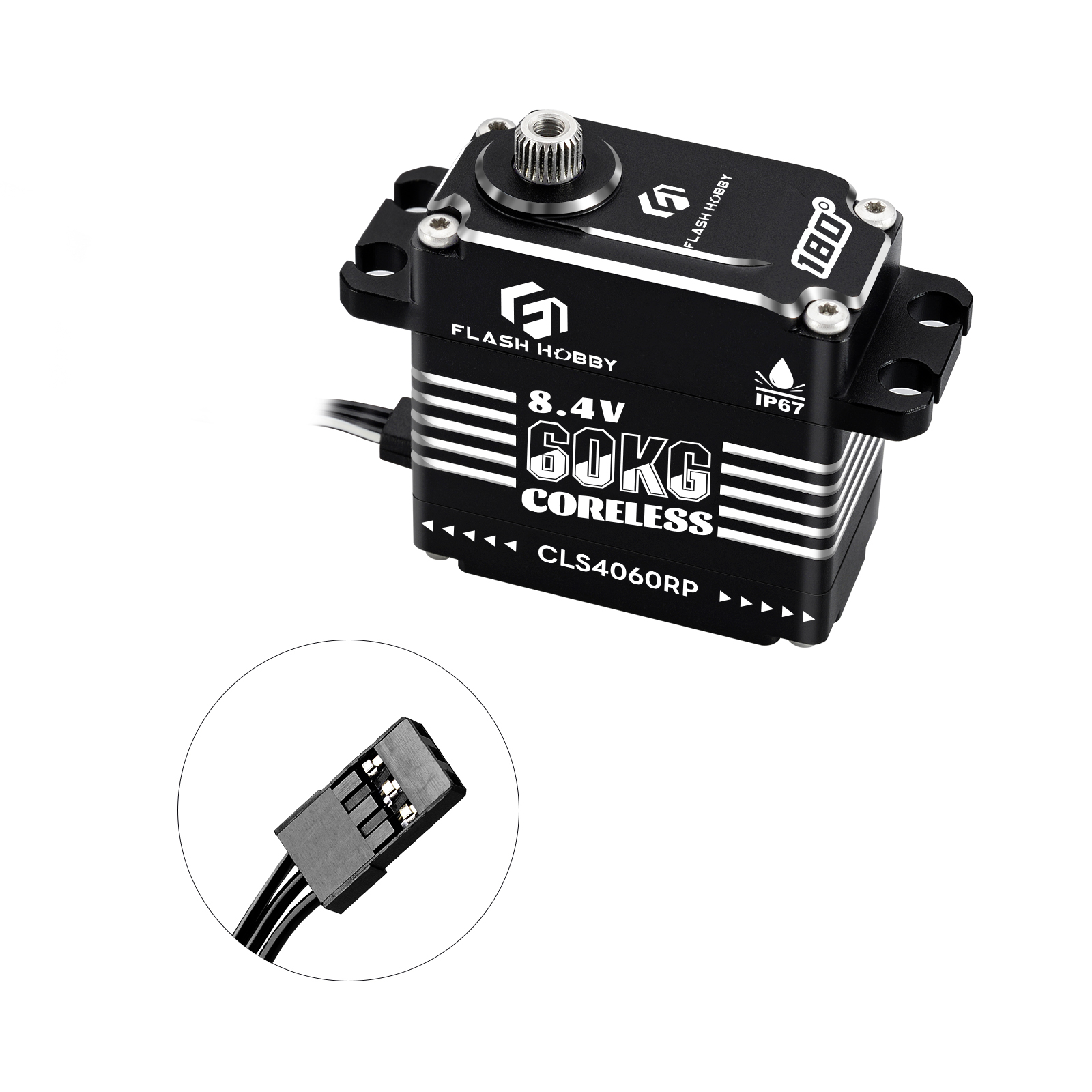 CLS4060RP Budget 60KG High Torque 0.14s/60 Digital Coreless Brushless Programmable IP67 Waterproof Servo Home Appliance Fan