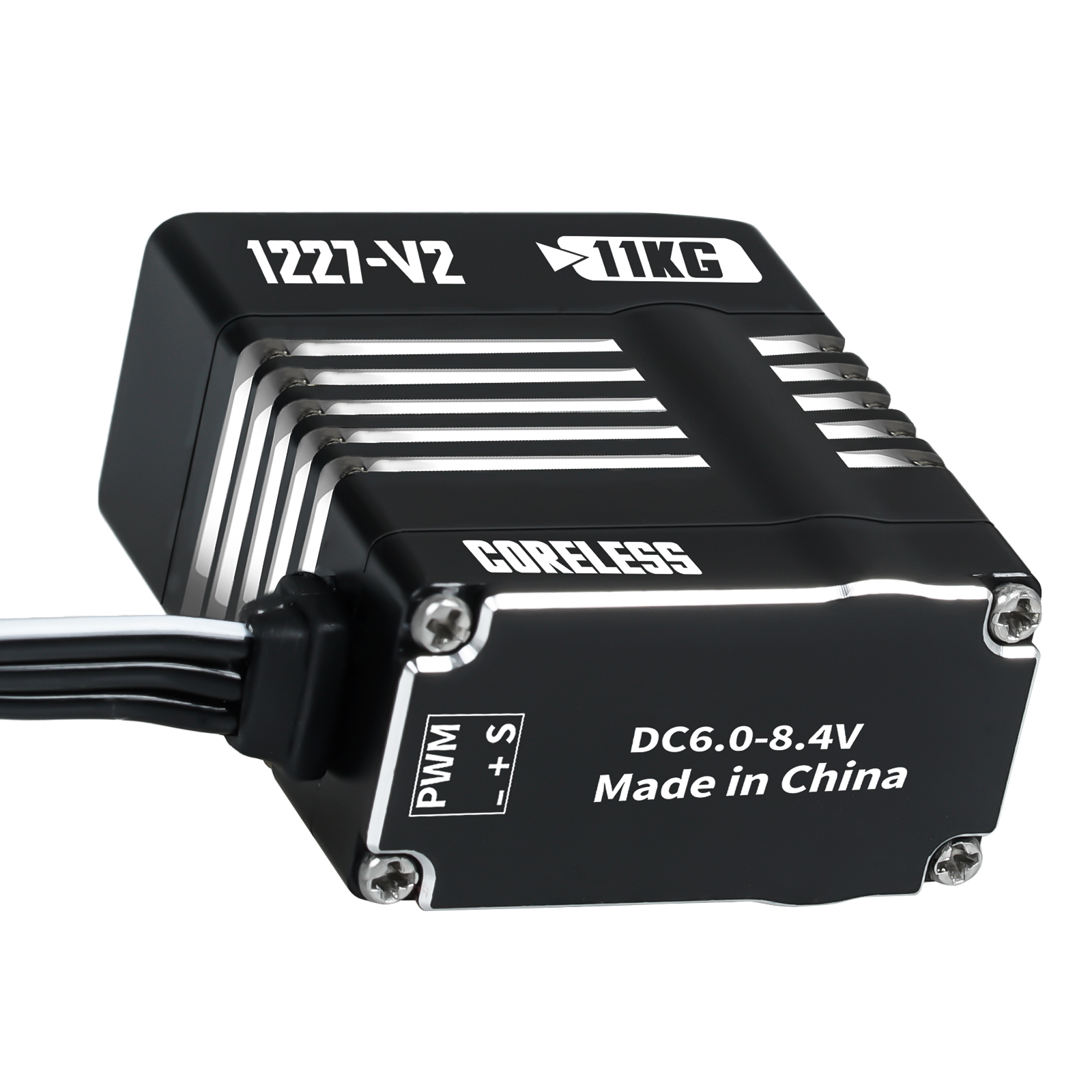 Flashhobby CLS1227 V2 Coreless Servo Motor IP65 Waterproof for HORIZON SCX24 Car & Smart Home Use 2BB Full Aluminum CNC