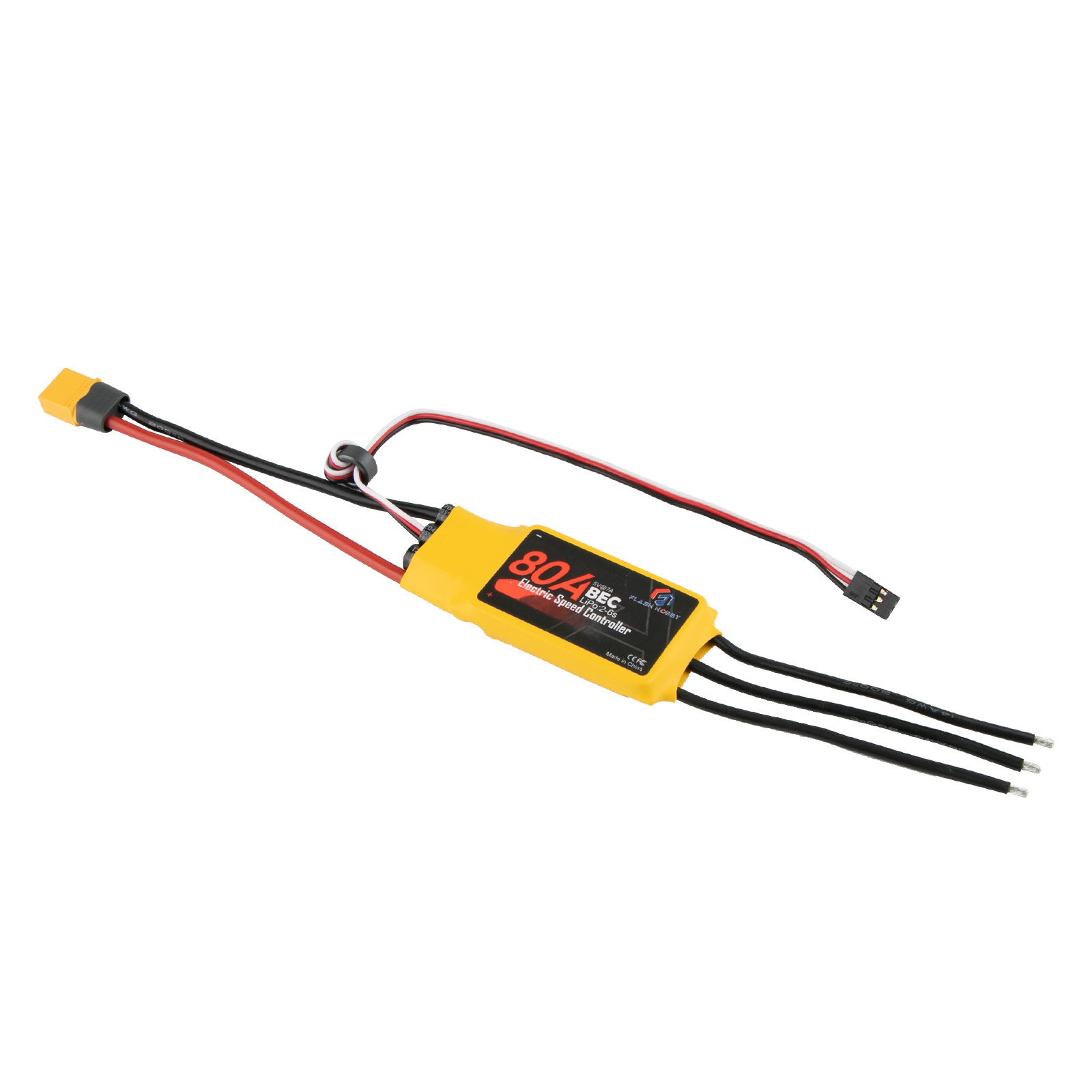 Flashhobby Spaceman 80A 5V/7A BEC 2-6S Brushless ESC Speed Controller for Airplane Quadcopter Racing Home Appliance Boat Fan