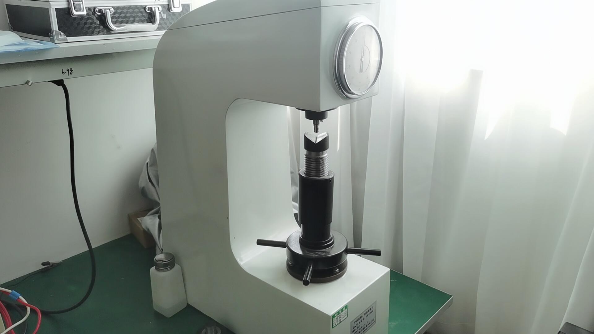 Rockwell hardness tester for motor shaft and gear material verification