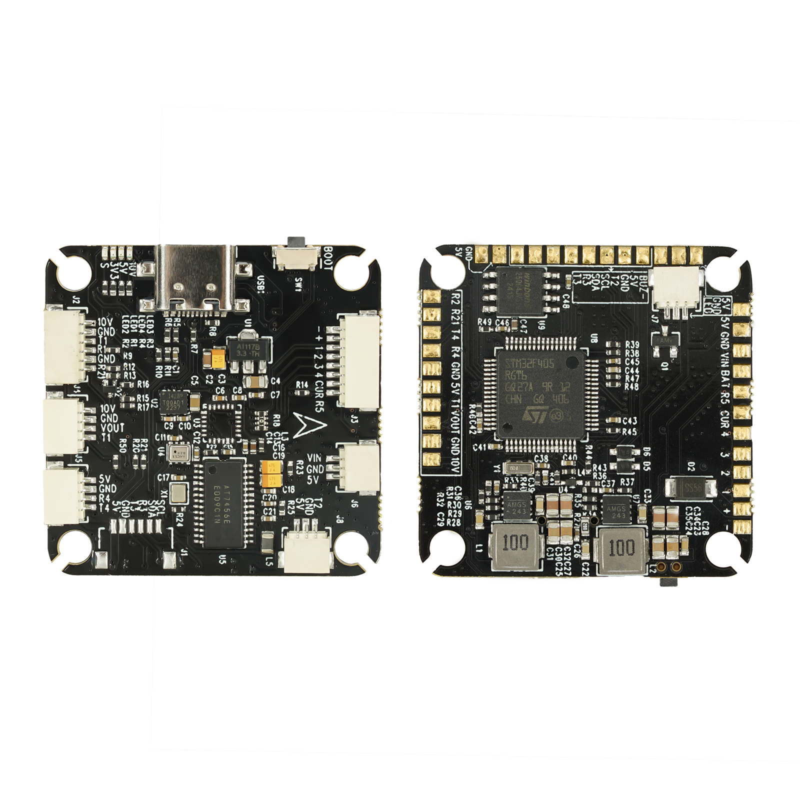 Flash Hobby F405 60A V2 Stack Plug-in Port ESC+FC BLHelis Brushless DC Motor 4in1 Controller