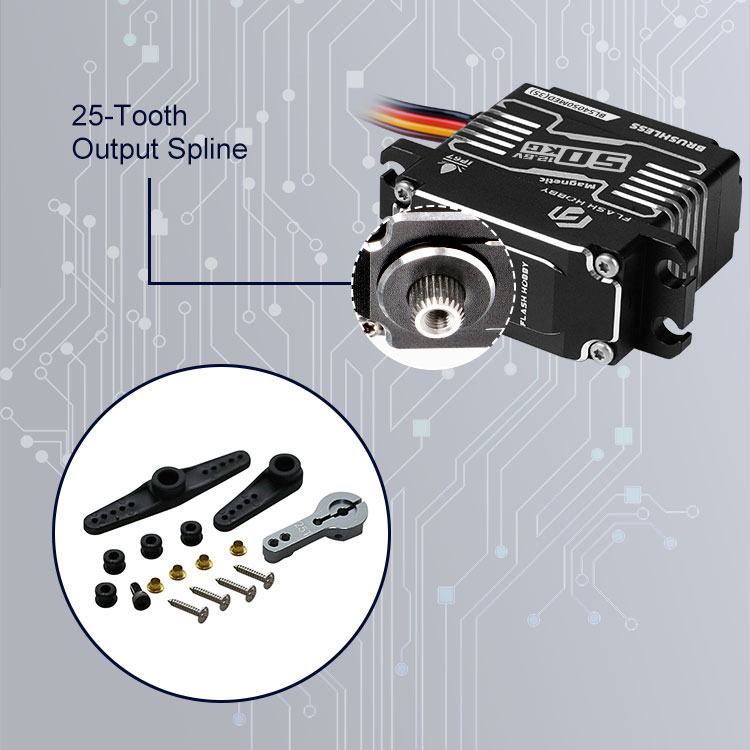 OEM/ODM BLS4050MED 50KG 0.08S 12.6V 4S LiPo Direct Power Digital Programmable Brushless Motor Servo Car Home Appliance Fan