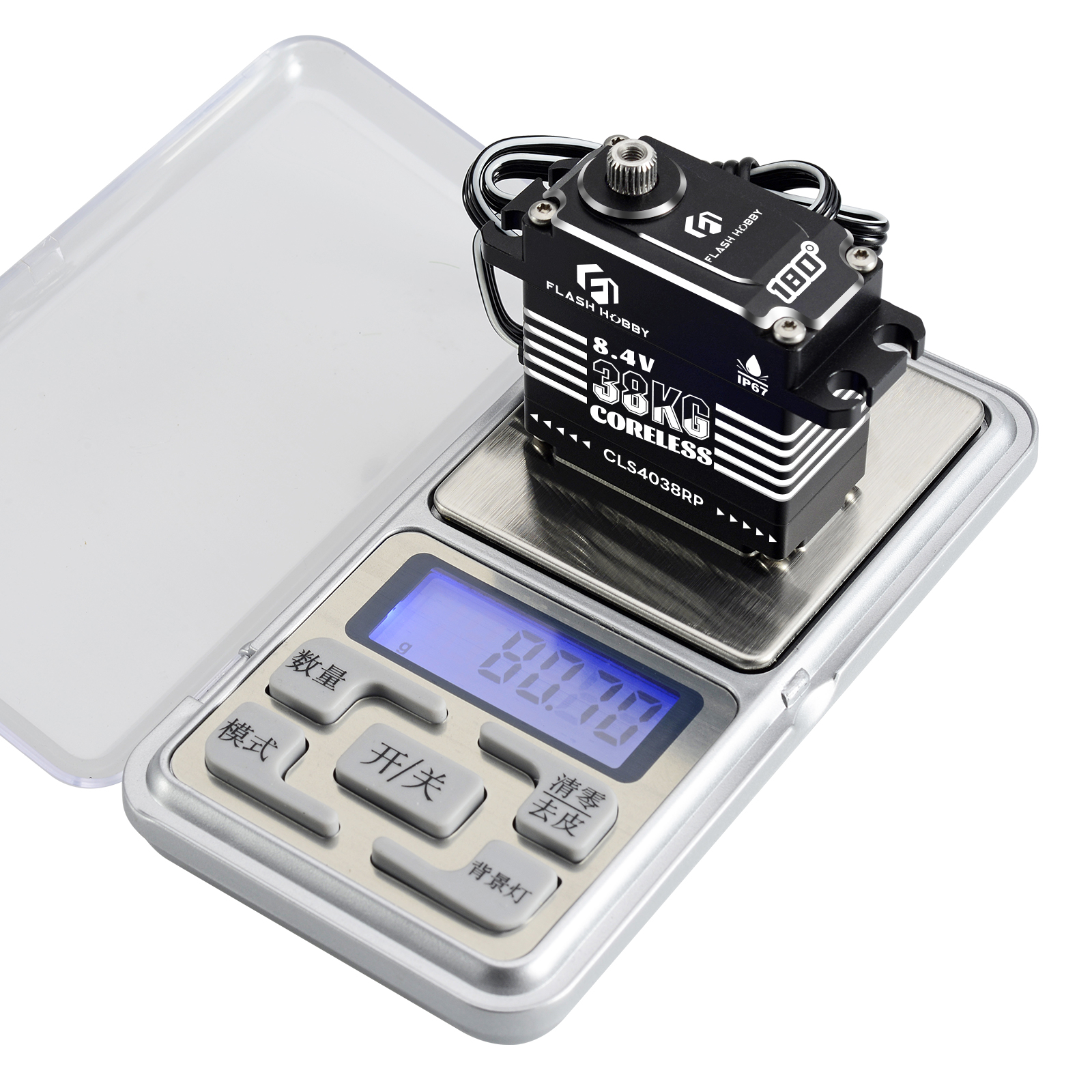 OEM/ODM Support CLS4038RP Digital Programmable Brushless Coreless Servo 38KG Super Torque 0.09s Speed 8.4V Home Appliance Fan