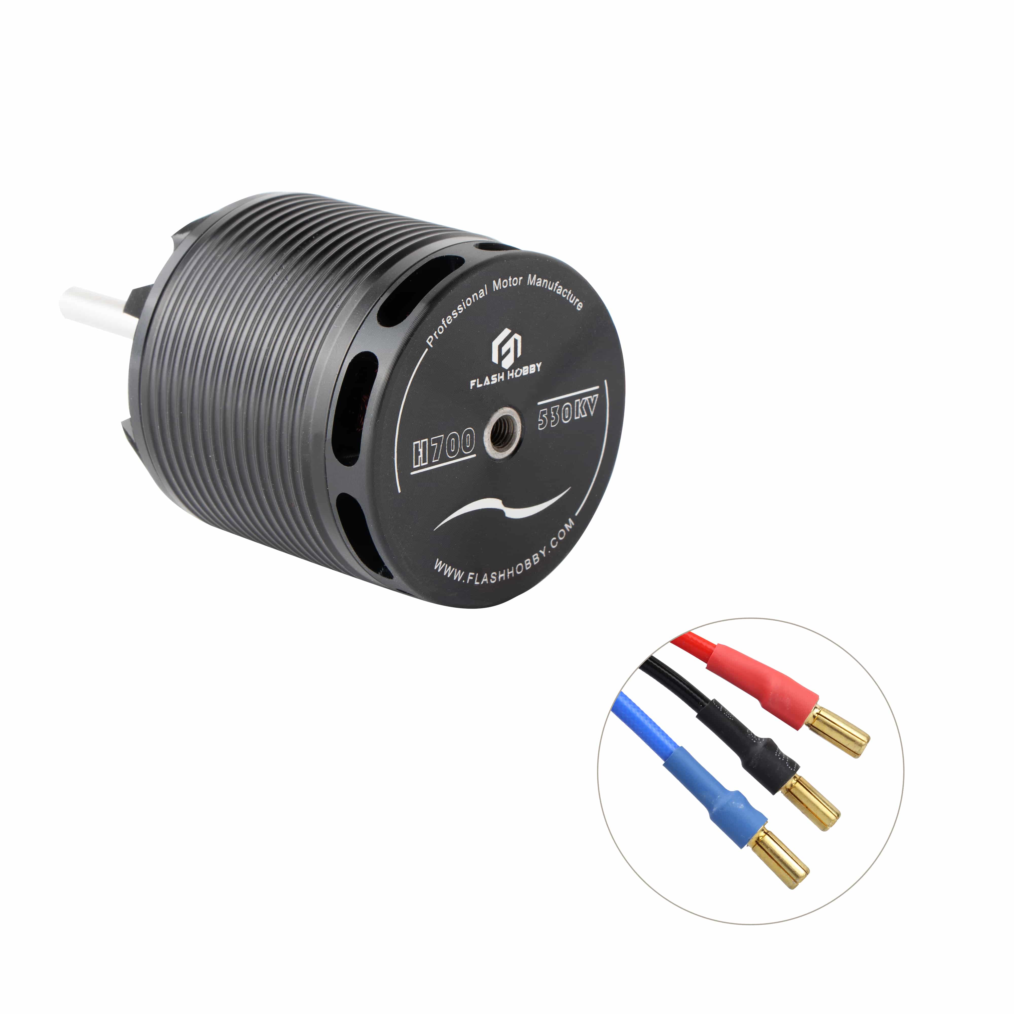 Flashhobby H700 530KV 4500W Brushless 3-12S High Voltage Outrunner Motor for Helicopter 700-800 Class Heavy Home Appliance Boat