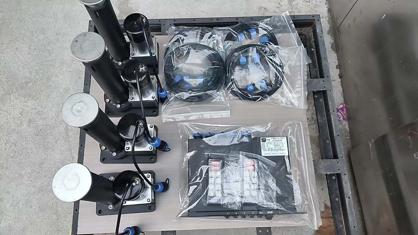DC12V 4t Sistema de nivelación automática eléctrica de capacidad ligera Four Jacks con control remoto