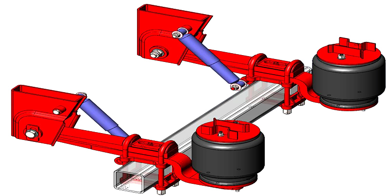 Sistema de suspensión de muelles de aire Airmatic para remolques de camiones