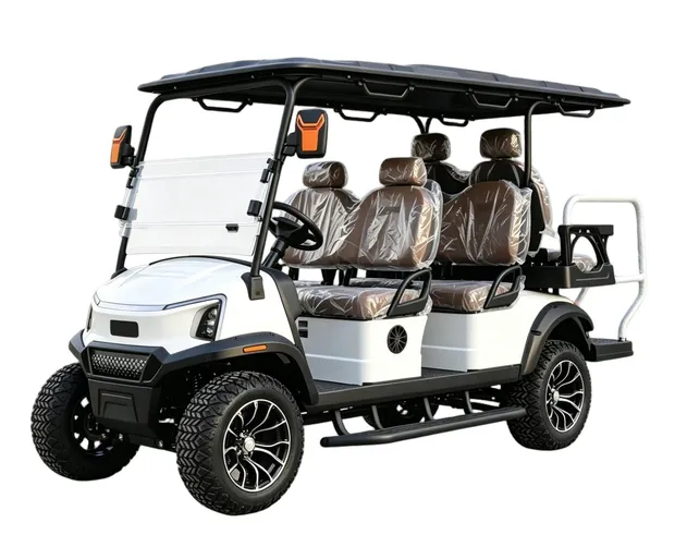 Vista lateral carrito de golf