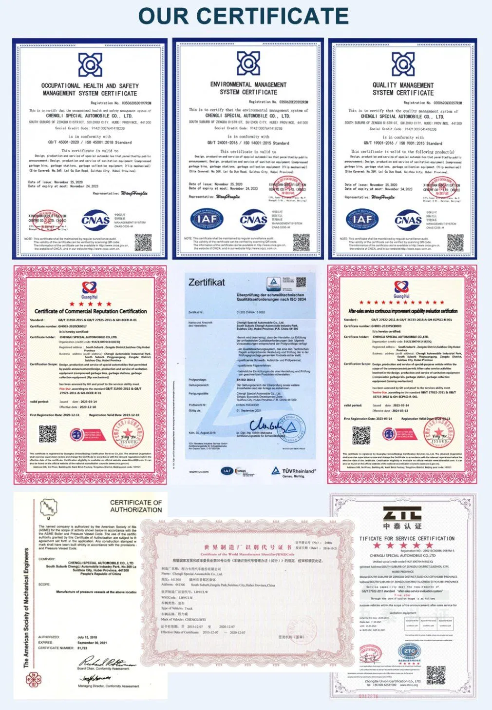 Certificaciones de Calidad