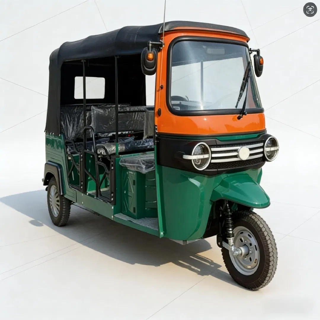 Transporte de Pasajeros de Alta Velocidad Tuk-Tuk E7 Doble Fila 490kg 3-Wheel Triciclo Eléctrico Scooter Eléctrico Coche