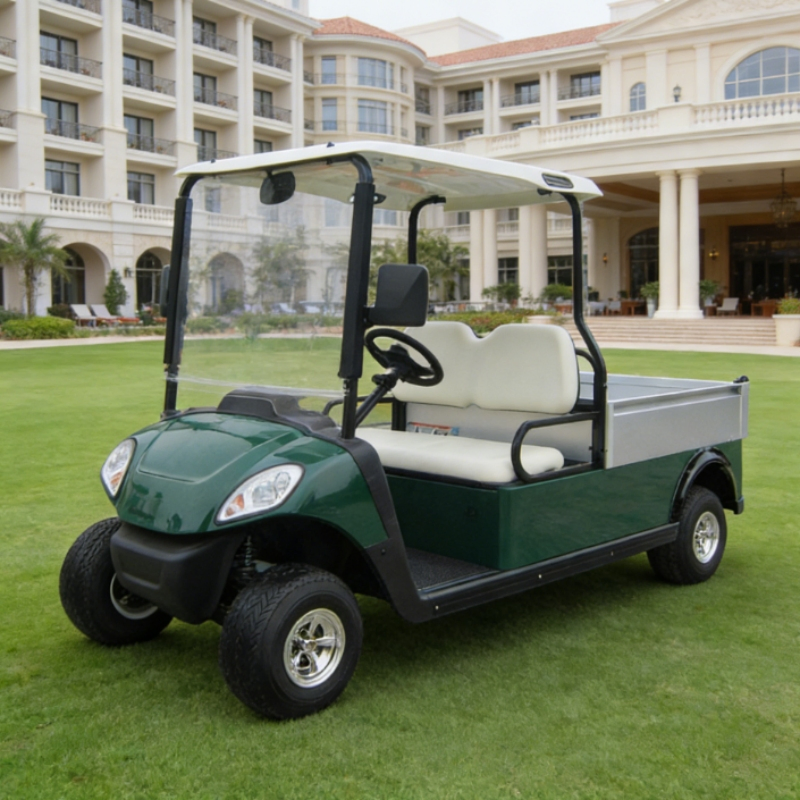 Carro de herramientas eléctricas con cabina de dos asientos para la comodidad del operador