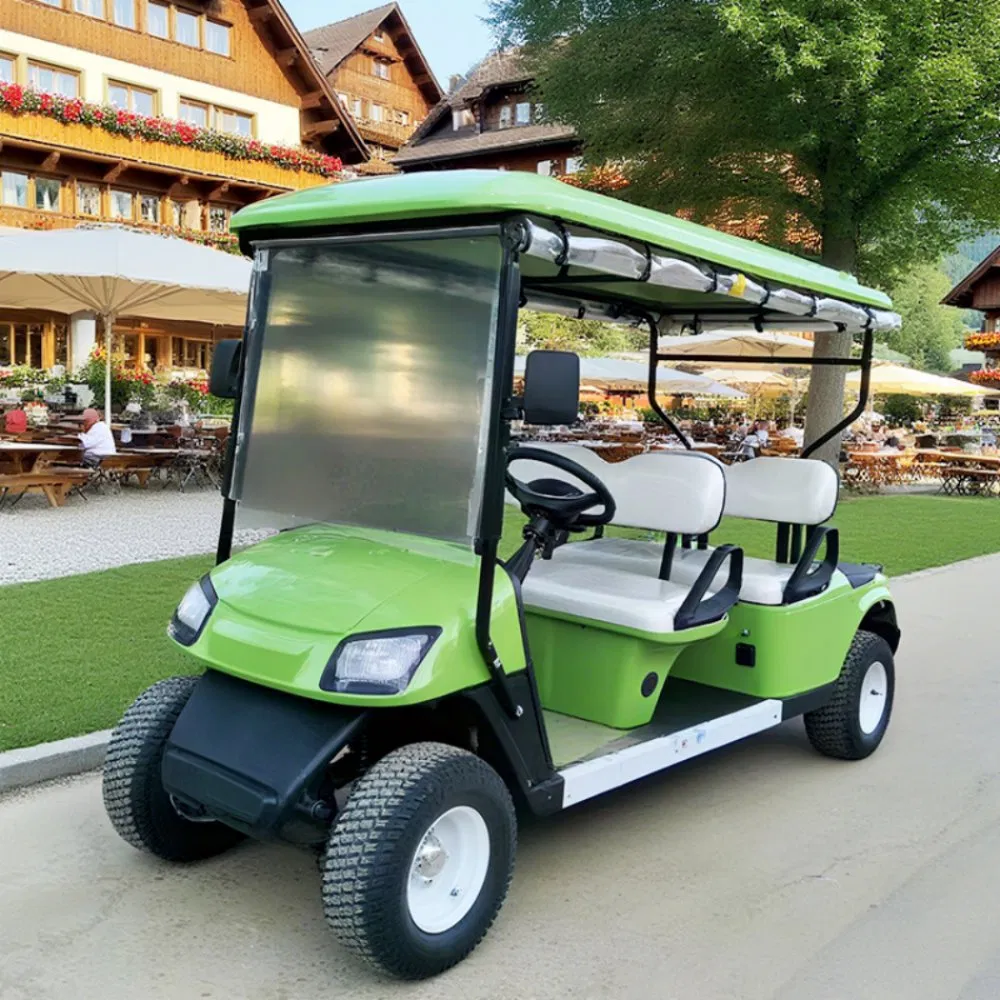 Aprobar CE Premium de Alta Calidad 4 Carrito de Golf Eléctrico con Batería de Litio 105ah LFP 4kw Motor de CA Suspensión de Doble Brazo