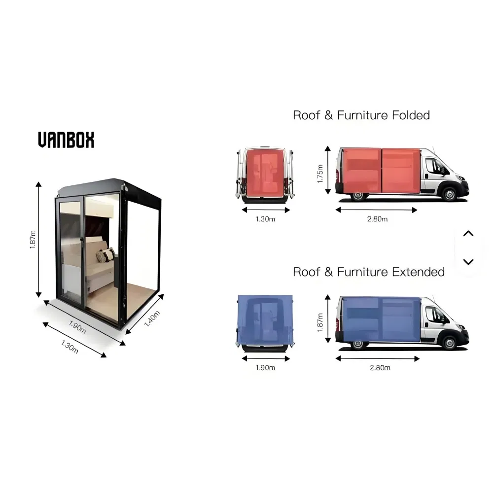 Solución de conversión de furgoneta Sprinter para acampar todo en uno para viajeros