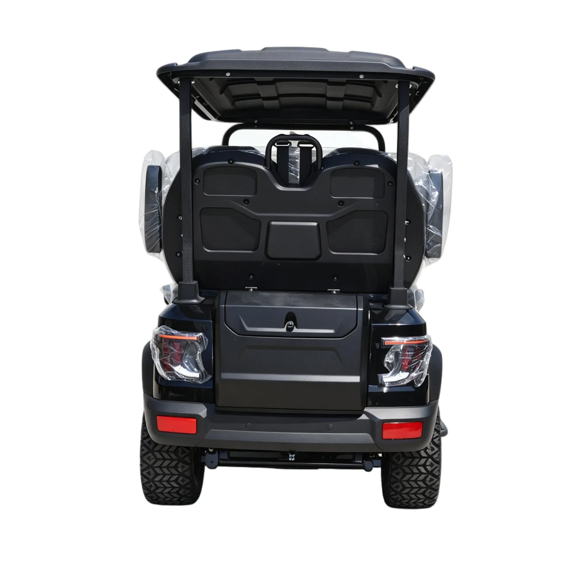 Estilo Personalizado 4-Seater Carrito de Golf Eléctrico de Lujo con Suspensión de Doble Brazo y Suelo de Aleación de Aluminio Ventas Directas de Fábrica