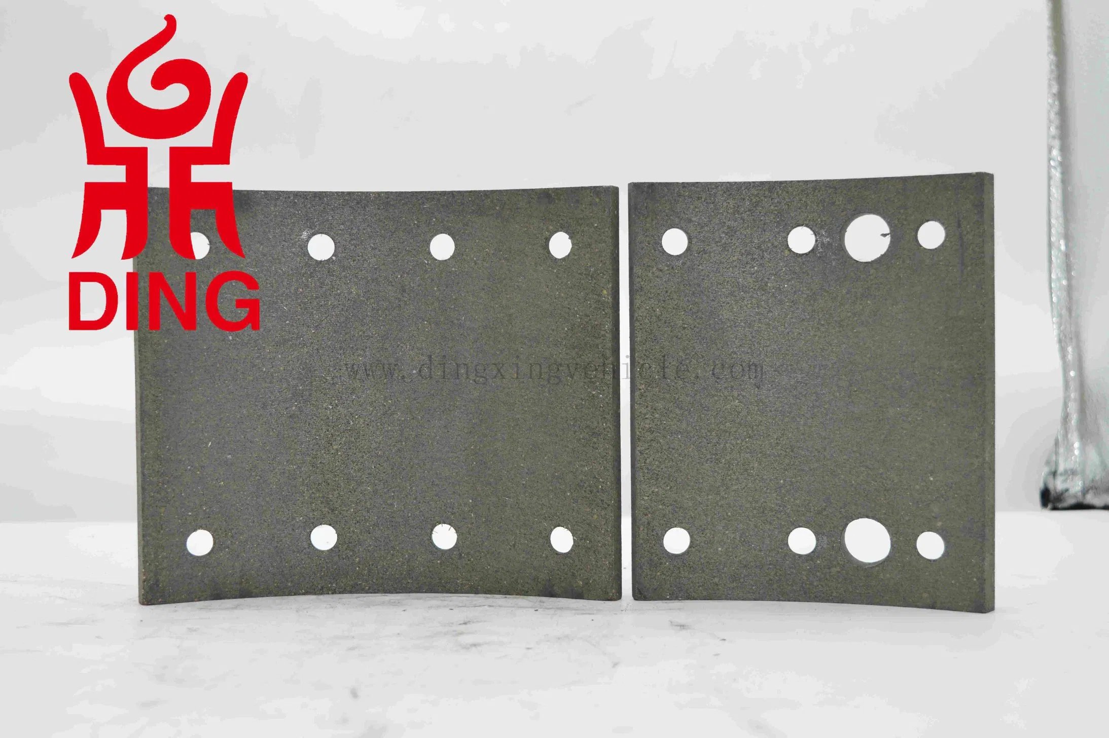Pastillas de freno de tambor para remolque, componentes automotrices duraderos para el sistema de suspensión de remolques semi Fuwa BPW, uso en camiones de carga pesada y remolques de logística