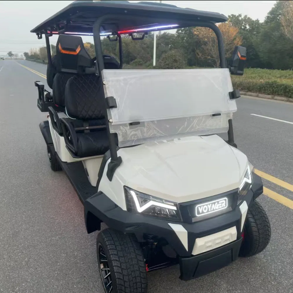 Suspensión delantera de doble horquilla Vehículo de caza eléctrico 6 asientos carrito de golf coche de caza eléctrico fabricante