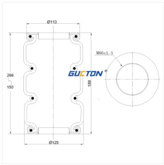 Kits de Suspensión Neumática Independiente 3b2300kp04 para Eje de Remolque