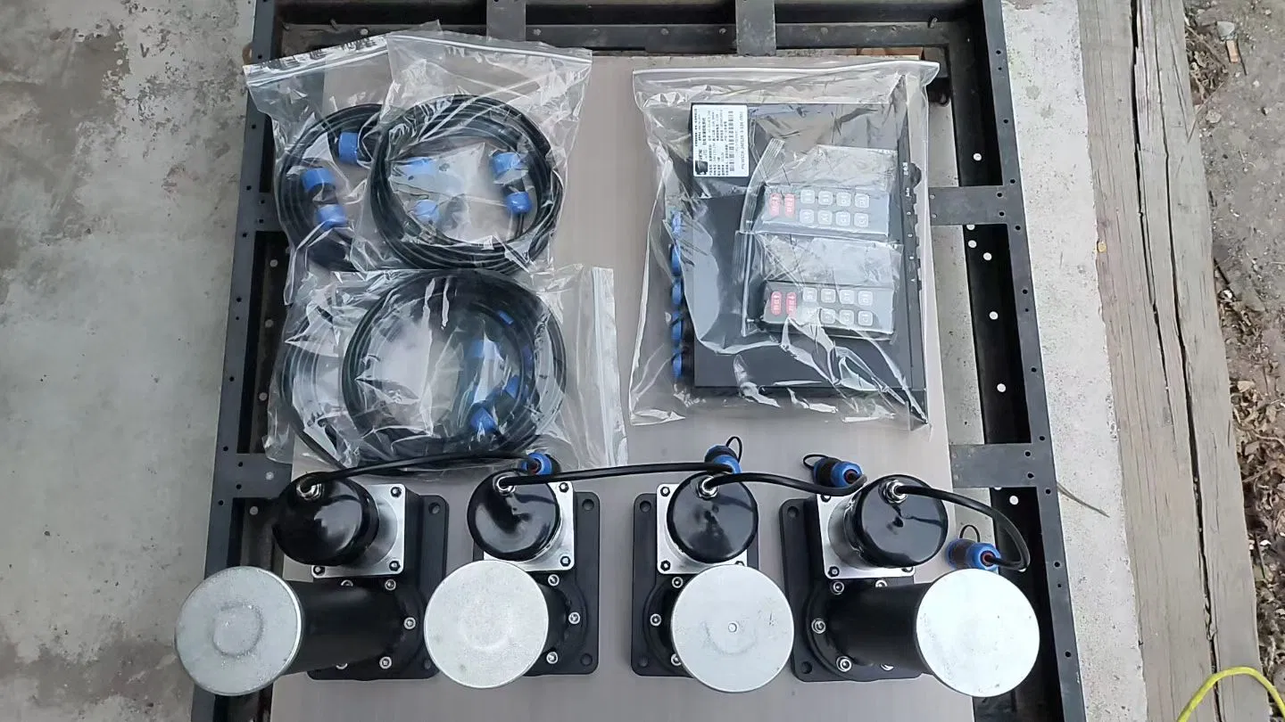 DC12V 4t Sistema de nivelación automática eléctrica de capacidad ligera Four Jacks con control remoto