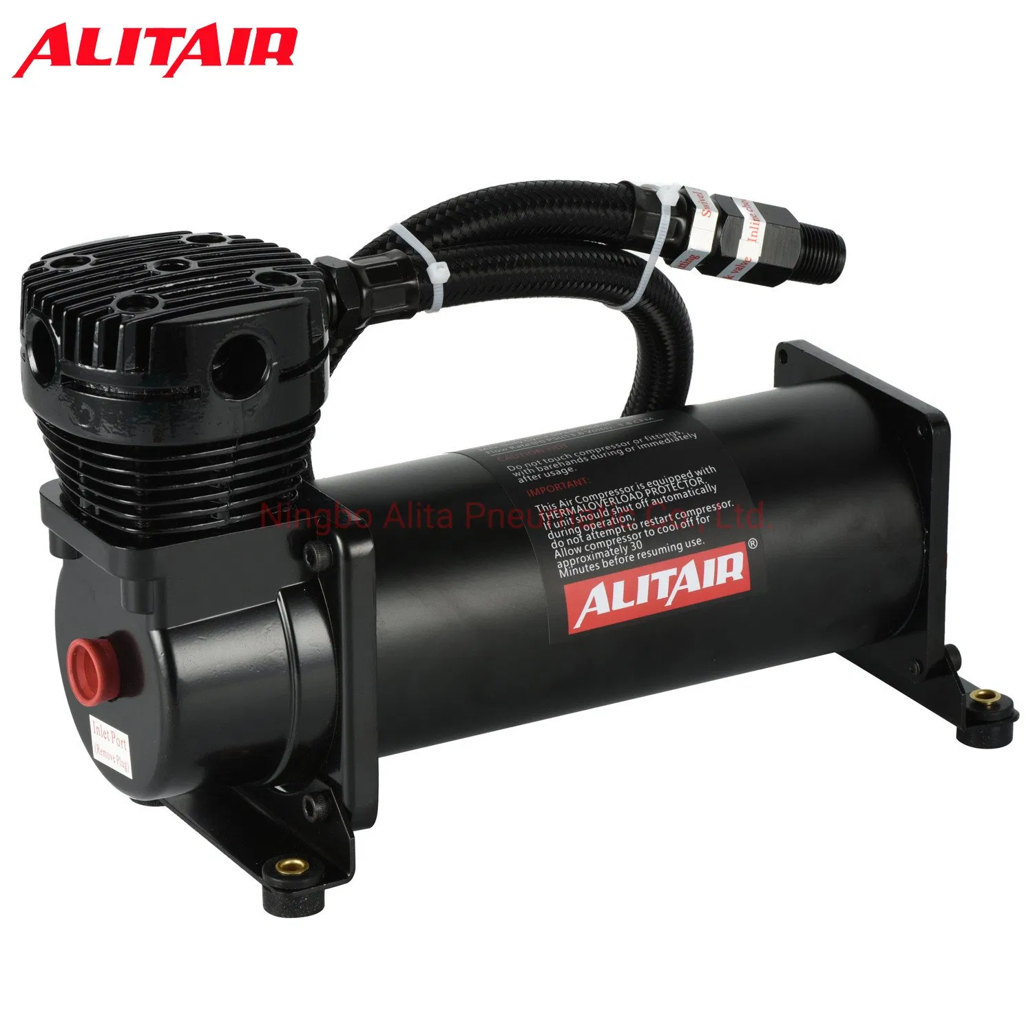 China fuera de carretera 4X4 Bomba de aire neumática Alitair 200psi 12V Compresor de suspensión de aire para camión
